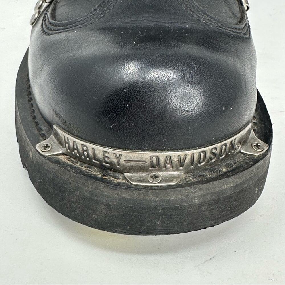 Harley-Davidson Men’s Brake Light Leather Riding Boots - BLACK - Picture 7 of 14